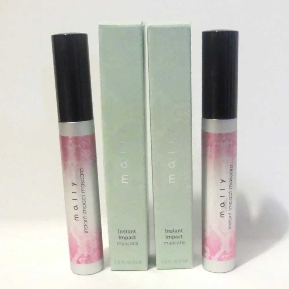 MALLY BEAUTY INSTANT IMPACT MASCARA BLACK 2 PC LOT